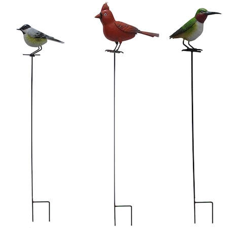 Meadowcreek Meadow Creek Assorted Iron 40 in. H Bird Outdoor Garden Stake ZAC47M2206